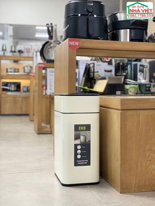 Thùng rác cảm biến chống bám vân tay 30L EKO SENSOR EK9577 - Ảnh 6