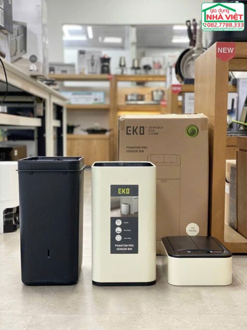 Thùng rác cảm biến chống bám vân tay 30L EKO SENSOR EK9577 - Ảnh 3