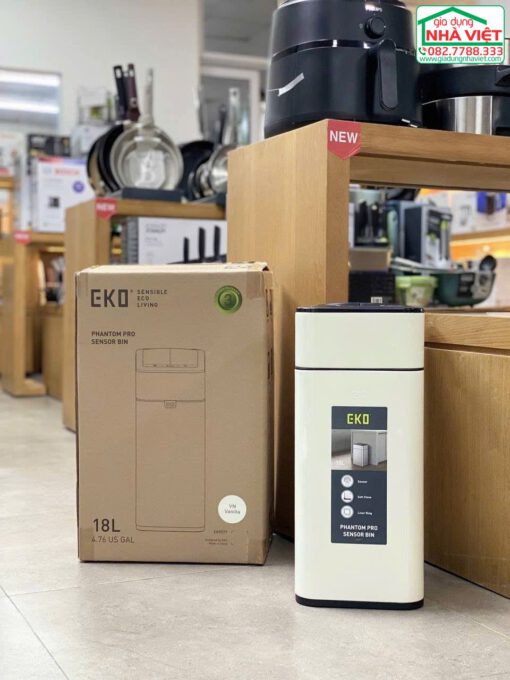 Thùng rác cảm biến chống bám vân tay 30L EKO SENSOR EK9577 - Ảnh 2