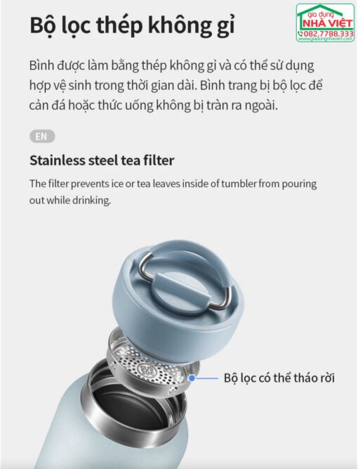 Bình giữ nhiệt Jumbo Tumbler 900ml LocknLock LHC4300 - Ảnh 7