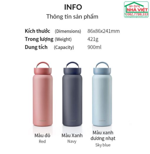 Bình giữ nhiệt Jumbo Tumbler 900ml LocknLock LHC4300 - Ảnh 12