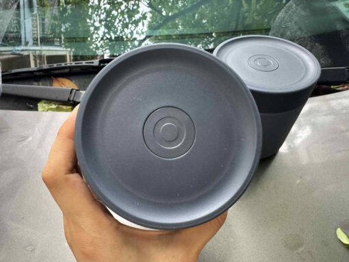 Bộ hộp cơm giữ nhiệt Pump Vacuum Lunch Box (300ml*2, 500ml*1, đũa, thìa, túi) LocknLock LHC8052S01 - Ảnh 3