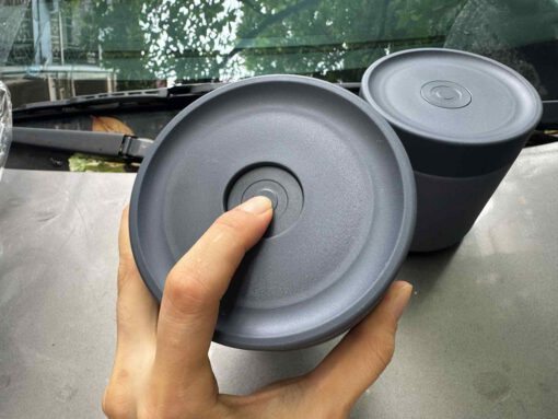 Bộ hộp cơm giữ nhiệt Pump Vacuum Lunch Box (300ml*2, 500ml*1, đũa, thìa, túi) LocknLock LHC8052S01 - Ảnh 19