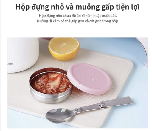 Hộp ủ cháo giữ nhiệt mang đi có quai xách 700ml LocknLock LHC8042 - Ảnh 21