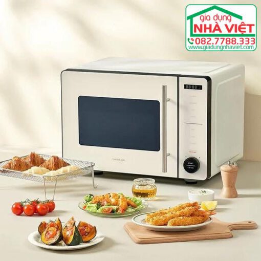 Lò chiên không dầu kết hợp lò vi sóng 22L Locknlock Rangefryer EJF294IVY