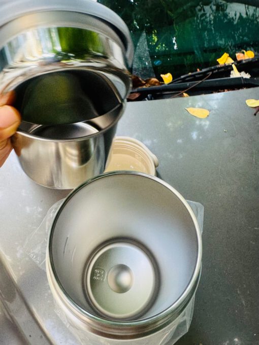 Bình đựng phở, cháo, cơm giữ nhiệt Yoyo Portable Pot White 1.6 L LocknLock LHC8051 - Ảnh 6