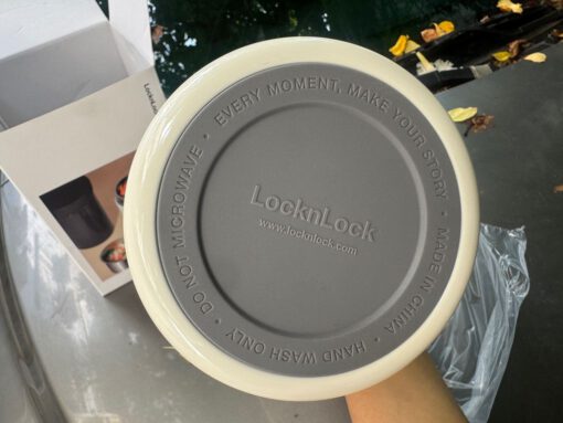 Bình đựng phở, cháo, cơm giữ nhiệt Yoyo Portable Pot White 1.6 L LocknLock LHC8051 - Ảnh 5