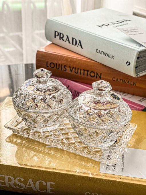 Đĩa pha lê chữ nhật 19cm Crystal Bohemia 62000/14100/190 - made in Czech - Ảnh 6