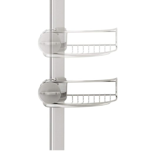 Giá kệ góc treo dụng cụ nhà tắm loại chống sàn và trần Simplehuman BT1062 - Ảnh 9