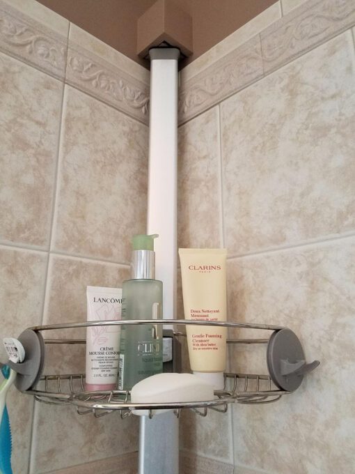 Giá kệ góc treo dụng cụ nhà tắm loại chống sàn và trần Simplehuman BT1062 - Ảnh 29