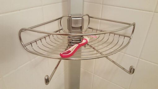 Giá kệ góc treo dụng cụ nhà tắm loại chống sàn và trần Simplehuman BT1062 - Ảnh 28
