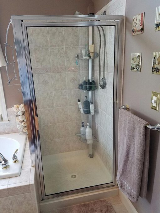 Giá kệ góc treo dụng cụ nhà tắm loại chống sàn và trần Simplehuman BT1062 - Ảnh 27