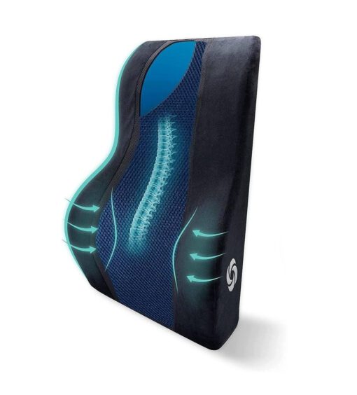 Gối tựa lưng đệm mút hoạt tính Memory Foam Cooling Gel Samsonite SA6257-AMZ - Ảnh 3