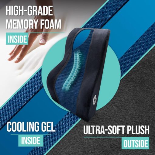 Gối tựa lưng đệm mút hoạt tính Memory Foam Cooling Gel Samsonite SA6257-AMZ - Ảnh 13