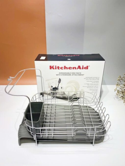 Kệ úp cốc chén bát bằng thép không gỉ có thể mở rộng KitchenAid KE894BXCG - Ảnh 5