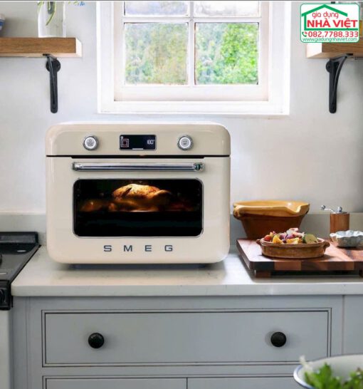 Lò nướng kèm hấp 10in1 SMEG 50's Style COF01 - Made in Italy - Ảnh 8