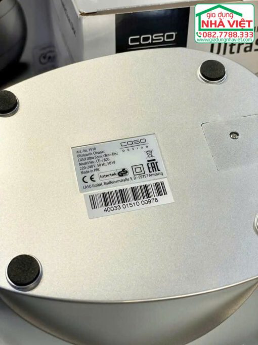 Máy làm sạch trang sức bằng sóng siêu âm 50W CASO UltraSonicClean Disc 1510 - Ảnh 11