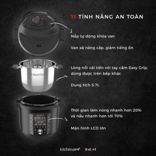 Nồi áp suất điện đa năng 5.7L Instant Pot Pro 10in1 - Ảnh 15