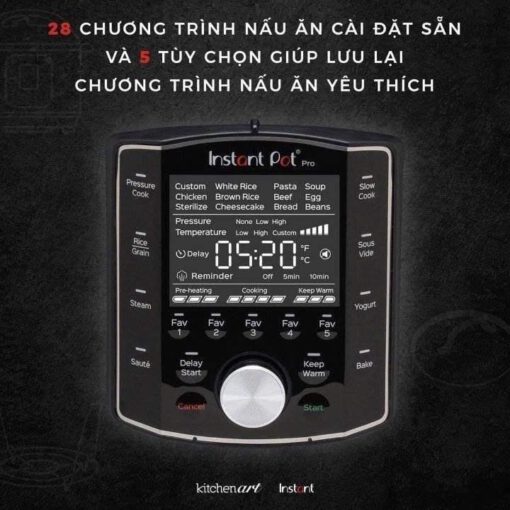 Nồi áp suất điện đa năng 5.7L Instant Pot Pro 10in1 - Ảnh 13