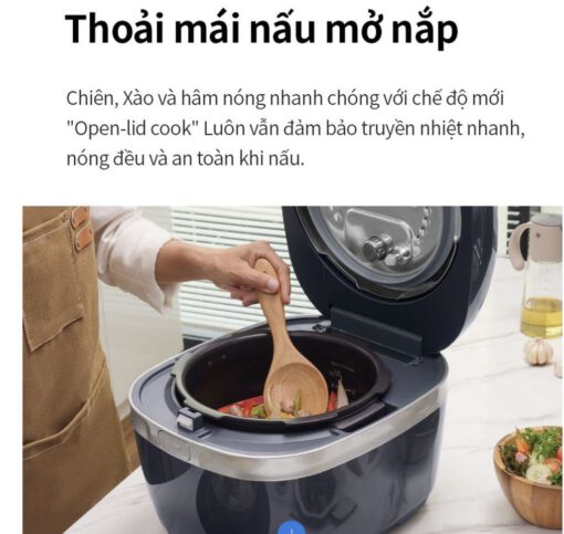 Nồi cơm điện cao tần áp suất 1.8L LocknLock EJR526GRY - Ảnh 13