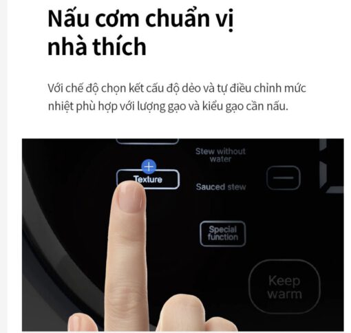 Nồi cơm điện cao tần áp suất 1.8L LocknLock EJR526GRY - Ảnh 8