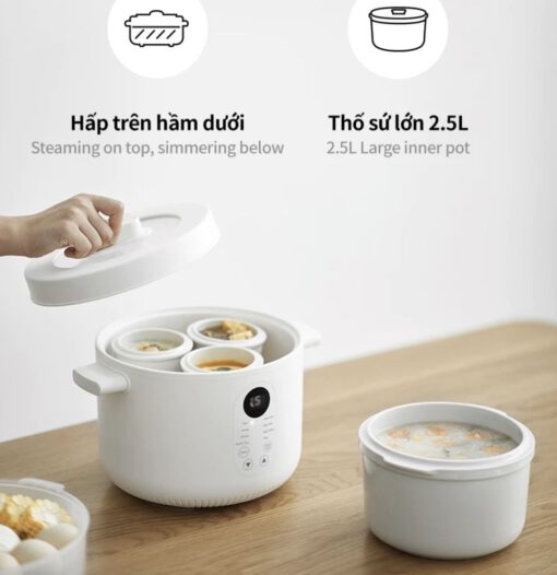 Nồi nấu chậm đa năng Multi-function Slow Cooker 2.5L Locknlock EJP164IVY - Ảnh 4