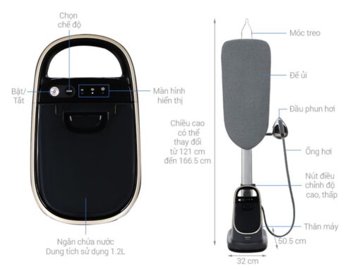 Bàn là cây hơi nước đứng công suất 2200W Philips AIS8540/80 - Ảnh 2