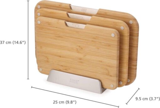 Bộ 3 thớt tre kèm giá đỡ Nest™ Joseph Joseph 60236 - Ảnh 2
