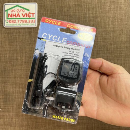 Đồng hồ đo tốc độ xe đạp Sunding SD-581A kM counter - Ảnh 5