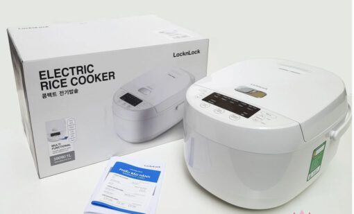 Nồi cơm điện tử 1.0L Locknlock Electric Rice Cooker EJR311WHT