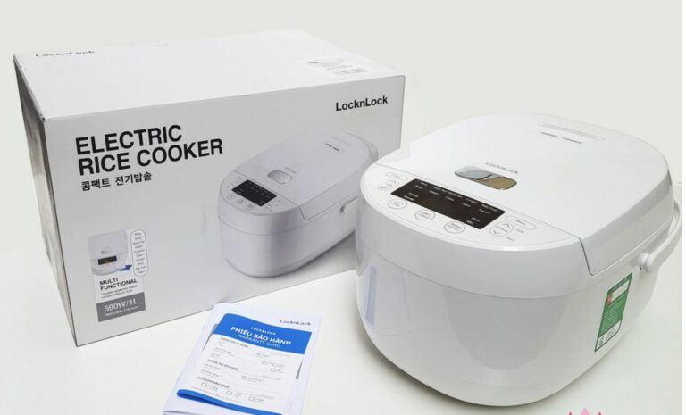 Nồi cơm điện tử 1.0L Locknlock Electric Rice Cooker EJR311WHT - Gia ...