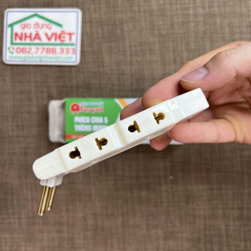 Phích cắm chia 5 thông minh Fanagold 1 ổ cắm chia 5 ổ cắm 2500w - Ảnh 4