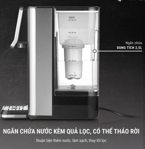 Bình đun nước 2600W 2.5 lít Turbo CASO HW 630 - Ảnh 11