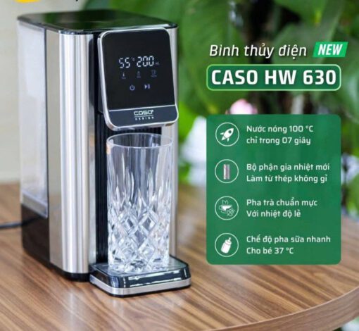 Bình đun nước 2600W 2.5 lít Turbo CASO HW 630