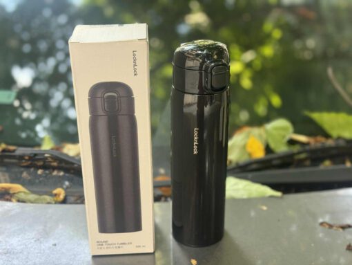 Bình giữ nhiệt 500ml nắp mở 1 chạm Round One-Touch Tumbler LocknLock LHC3296 - Ảnh 4