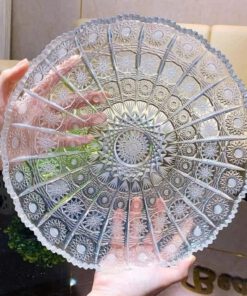 Đĩa pha lê tròn Bohemia Crystal M57