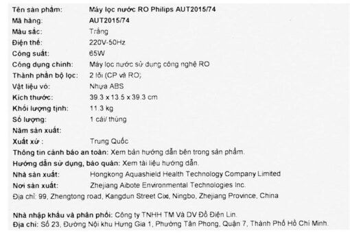Máy lọc nước RO Philips AUT2015/74 - Ảnh 6
