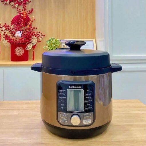 Nồi áp suất đa năng điện tử 6L 1000W LocknLock EJP676BLK - Ảnh 2