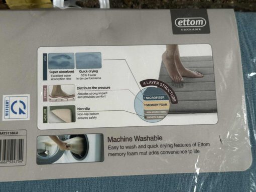 Thảm Memory Foam siêu thấm size XL LocknLock MAT515 - Ảnh 5
