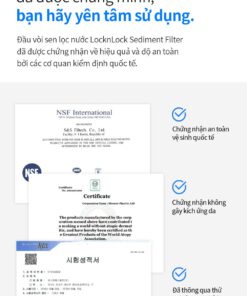 Alternative view of Đầu vòi sen tăng áp, lọc nước LocknLock LBW400 - Made in Korea