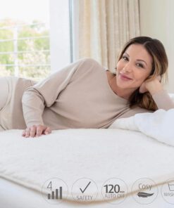 Đệm điện đơn bằng lông cừu Medisana HU 672