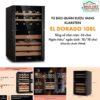 Tủ bảo quản rượu vang Klarstein El Dorado 108L
