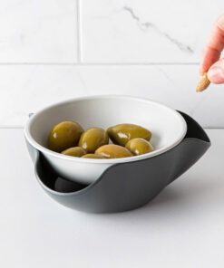Tô đựng hạt có ngăn chứa vỏ Double-Dish™ Grey Serving Bowl Joseph Joseph 20156 - Ảnh 7