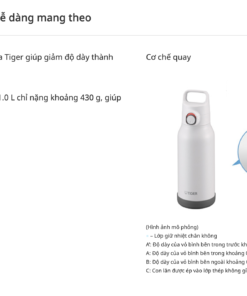 Bình giữ nhiệt bằng thép không gỉ 1.5L Tiger MTA-H150 - Made in Vietnam - Ảnh 9
