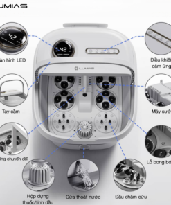 Máy ngâm và massage chân 500W Lumias LMF-01W - Ảnh 4