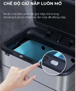 Thùng rác cảm biến khử mùi 20L ELPHECO ELPH5522 - Ảnh 8