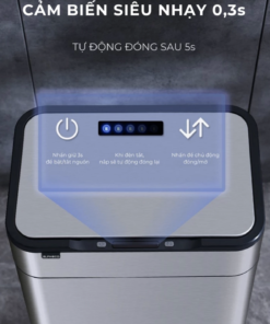 Thùng rác cảm biến khử mùi 20L ELPHECO ELPH5522 - Ảnh 7