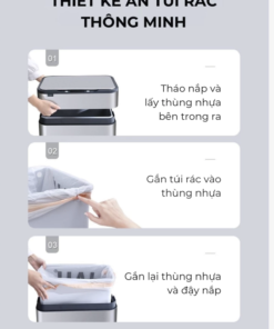 Thùng rác cảm biến khử mùi 20L ELPHECO ELPH5522 - Ảnh 5