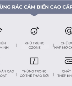 Thùng rác cảm biến khử mùi 20L ELPHECO ELPH5522 - Ảnh 4