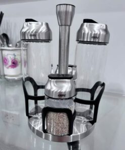 Alternative view of Bộ 5 món đựng gia vị dầu giấm bằng thuỷ tinh kèm đế xoay GEFU 33734 KIPPO